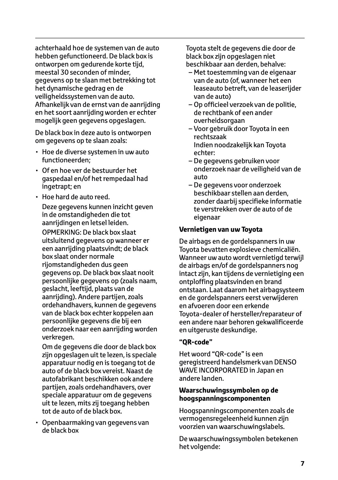 2026 Toyota C-HR Plug-in-Hybrid Owner's Manual | Dutch