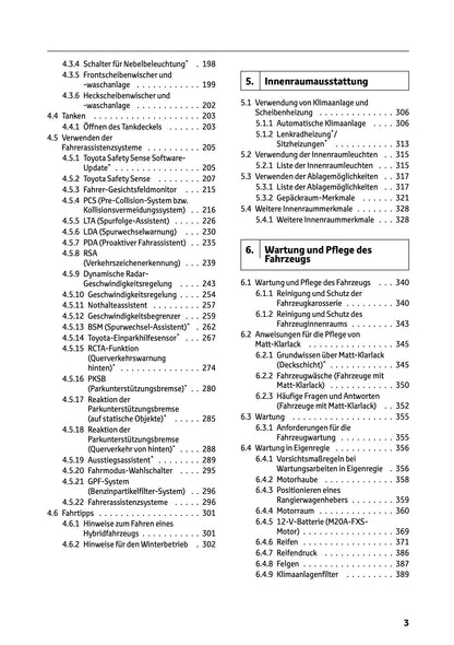 2026 Toyota Corolla Hybrid Hatchback/Touring Sports Bedienungsanleitung | Deutsch