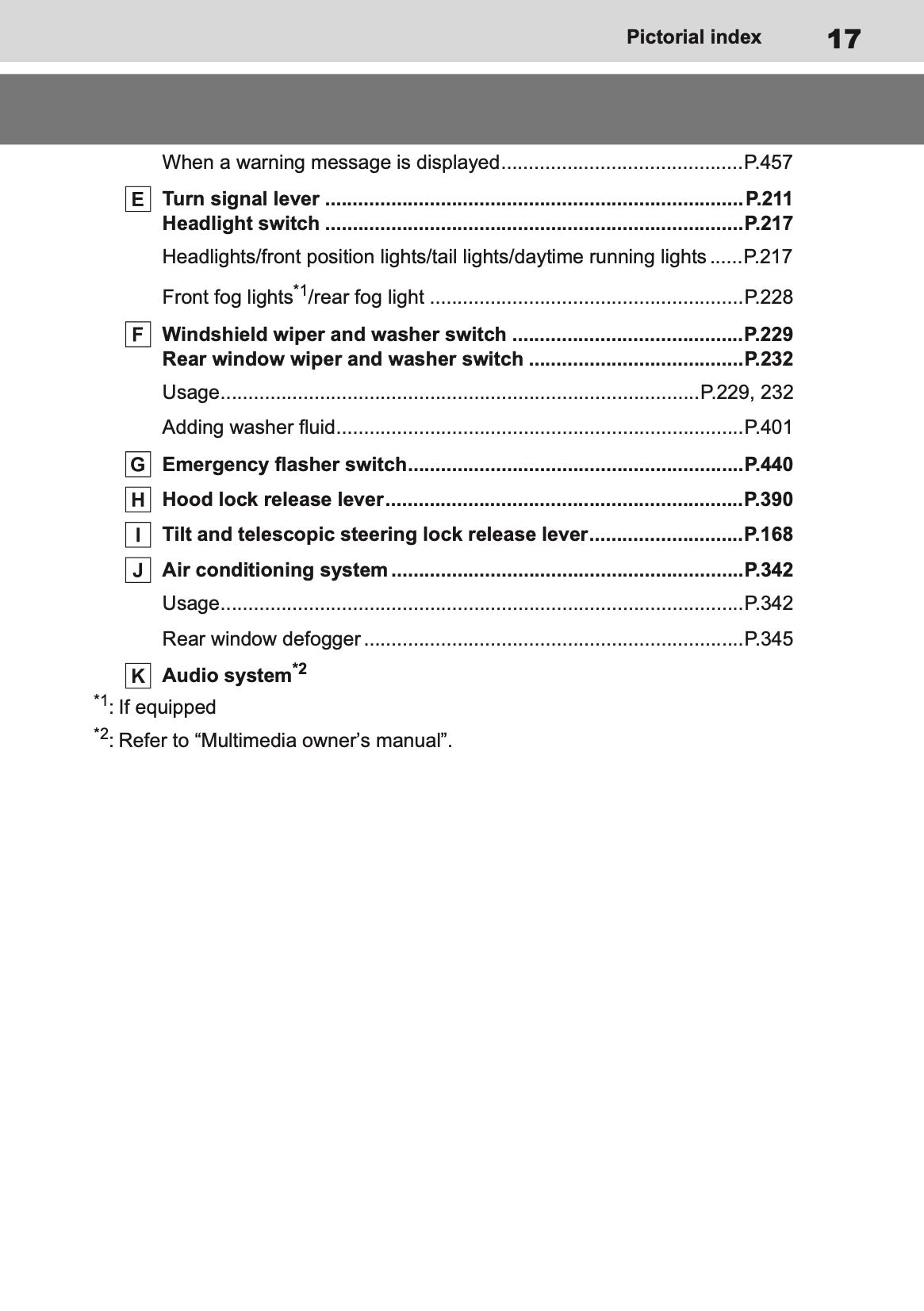 2025 Toyota Corolla Hybrid Hatchback/Touring Sports Owner's Manual | English