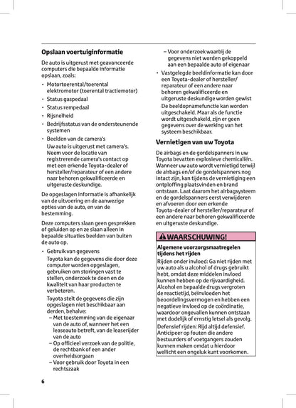 2022-2023 Toyota Corolla Hybrid Hatchback/Touring Sports Owner's Manual | Dutch