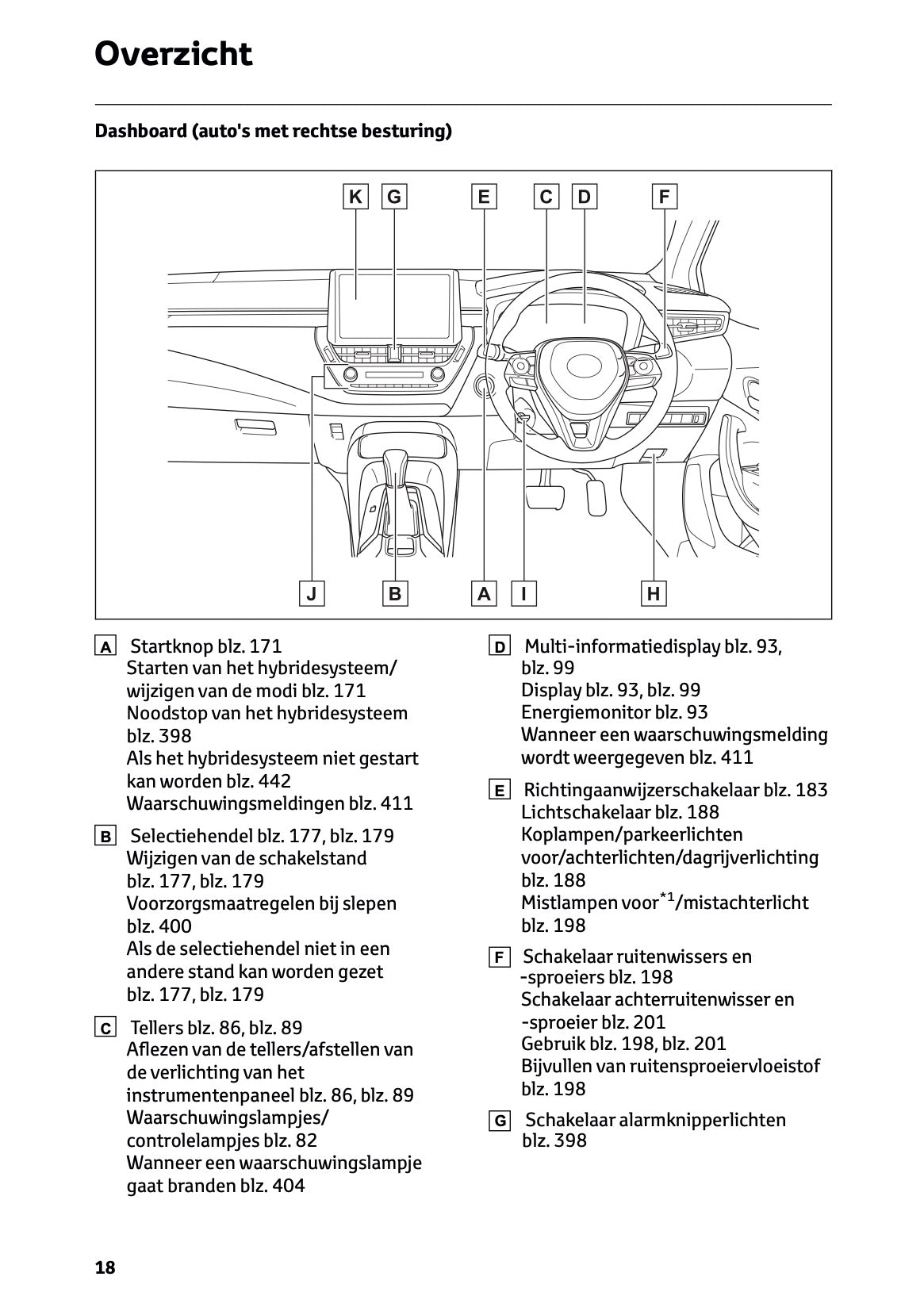 2026 Toyota Corolla Hybrid Hatchback/Touring Sports Owner's Manual | Dutch