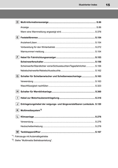 2024-2025 Toyota GR Yaris Bedienungsanleitung | Deutsch