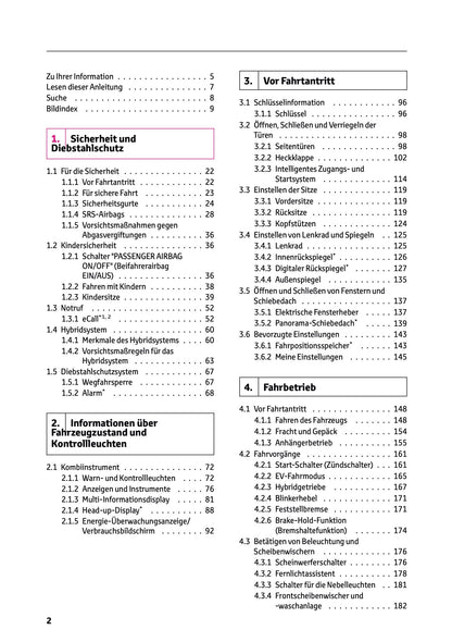 2024-2025 Toyota Highlander Hybrid Bedienungsanleitung | Deutsch