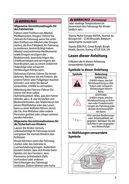 2024-2025 Toyota Highlander Hybrid Bedienungsanleitung | Deutsch