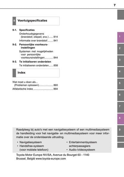 2020-2021 Toyota Land Cruiser 150 Owner's Manual | Dutch