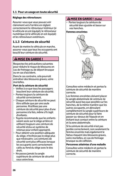 2025-2026 Toyota Mirai Owner's Manual | French