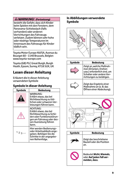 2026 Toyota RAV4 Hybrid Owner's Manual | German