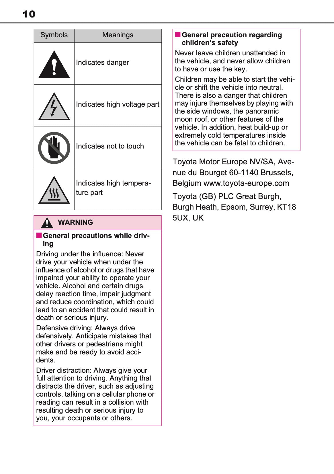 2026 Toyota RAV4 Hybrid Owner's Manual | English