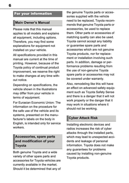 2026 Toyota RAV4 Hybrid Owner's Manual | English