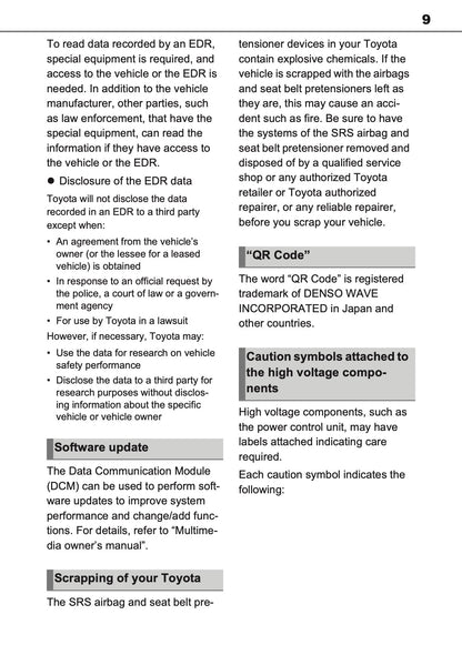 2026 Toyota RAV4 Hybrid Owner's Manual | English