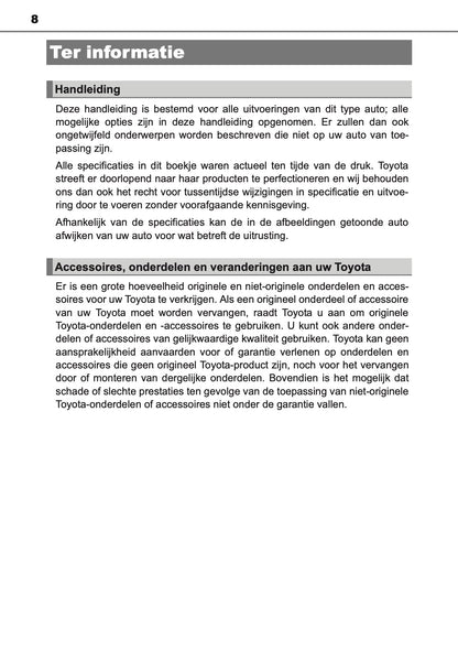 2014-2015 Toyota RAV4 Owner's Manual | Dutch