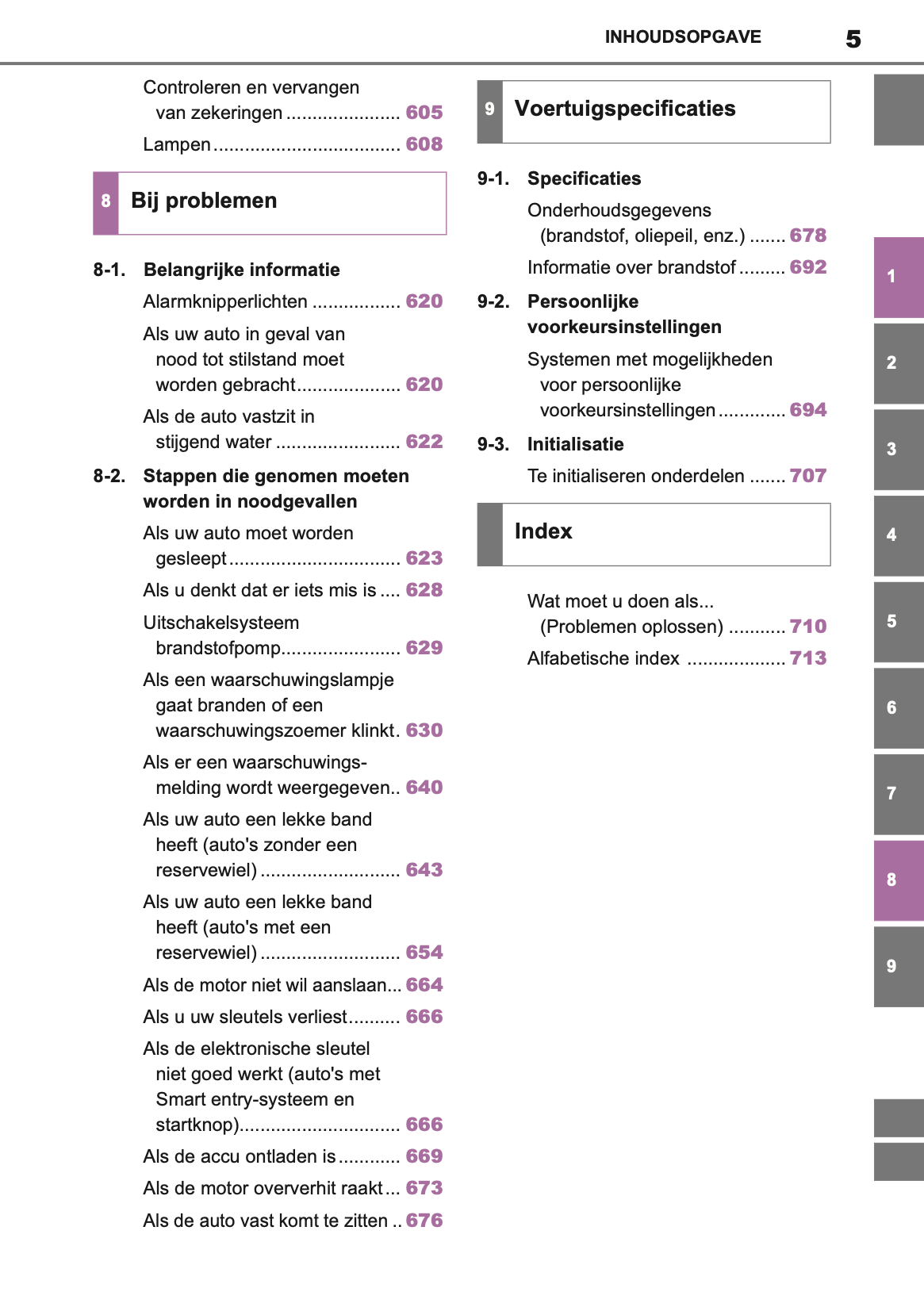 2019-2020 Toyota RAV4 Owner's Manual | Dutch