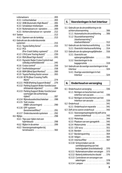 2024-2025 Toyota RAV4 Hybrid Owner's Manual | Dutch