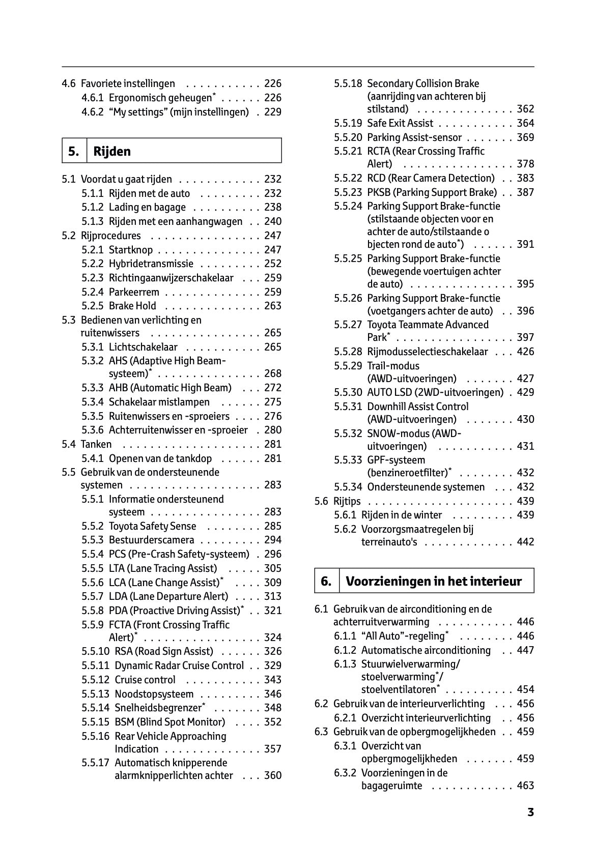 2026 Toyota RAV4 Plug-in-Hybrid Owner's Manual | Dutch