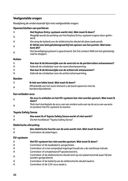 2025-2026 Toyota Urban Cruiser Owner's Manual | Dutch