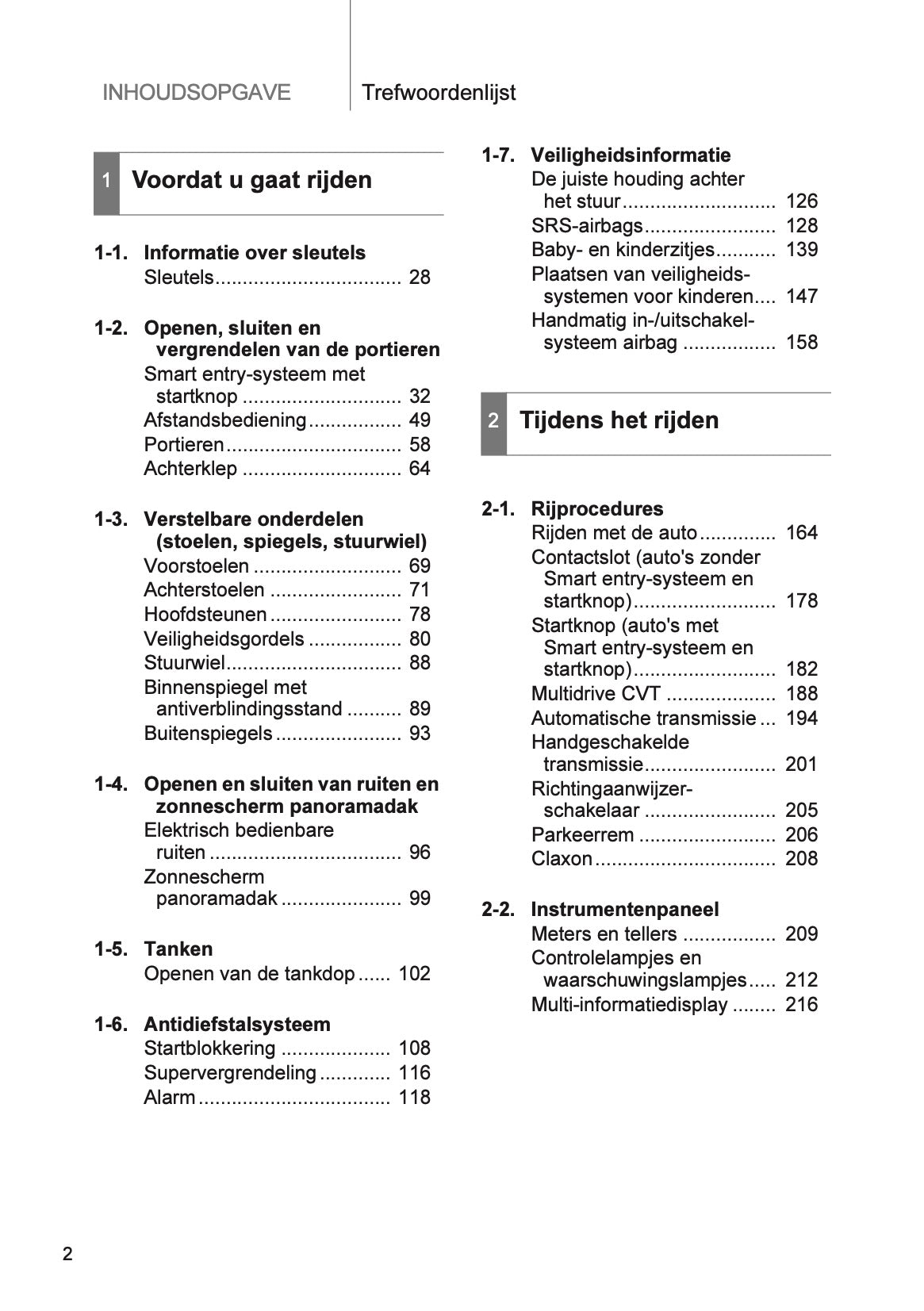 2013 Toyota Verso Owner's Manual | Dutch