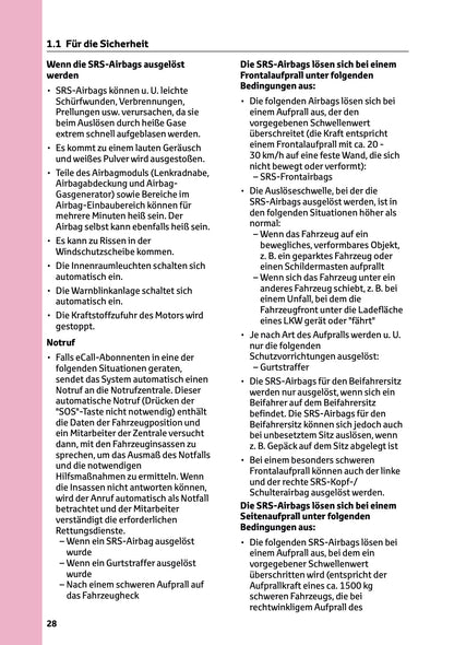 2025 Toyota GR Yaris Bedienungsanleitung | Deutsch