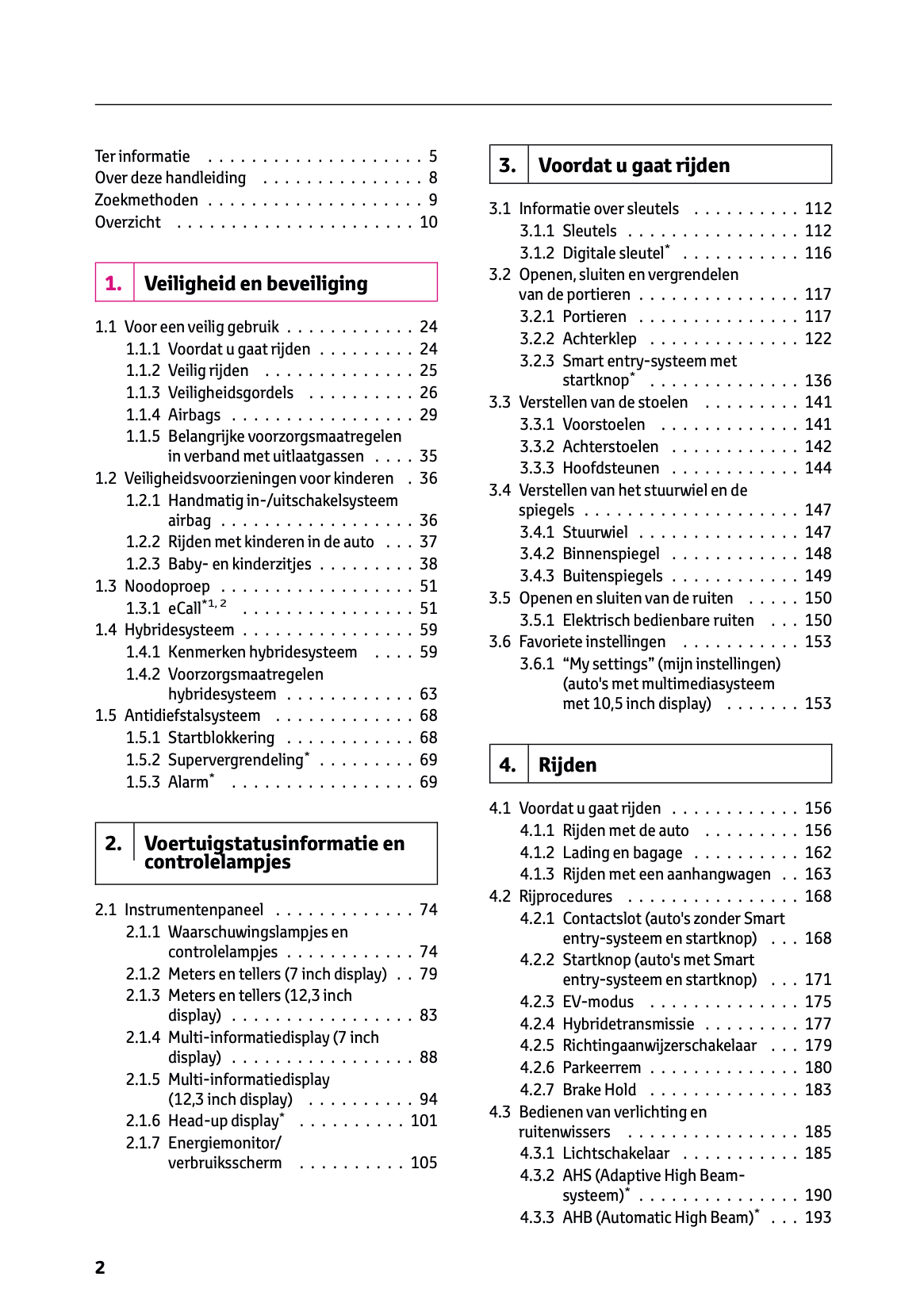 2024 Toyota Yaris Cross Hybrid Owner's Manual | Dutch