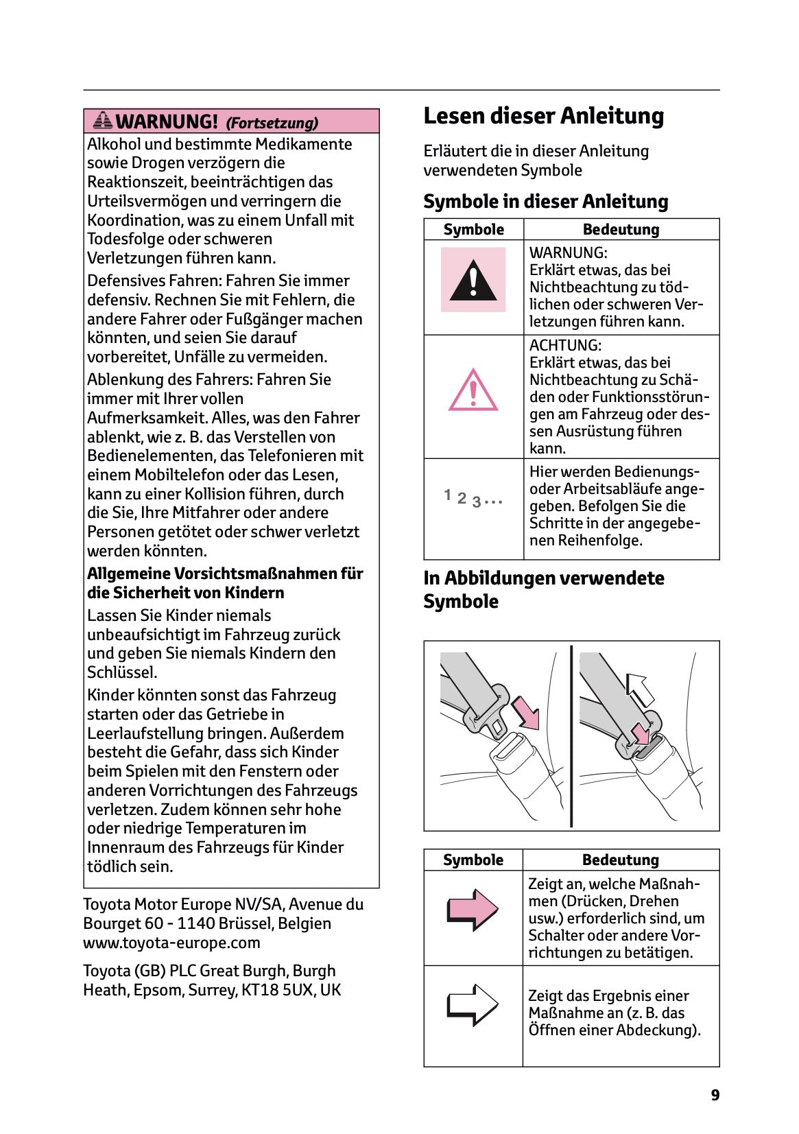 2026 Toyota Yaris Cross Hybrid Bedienungsanleitung | Deutsch