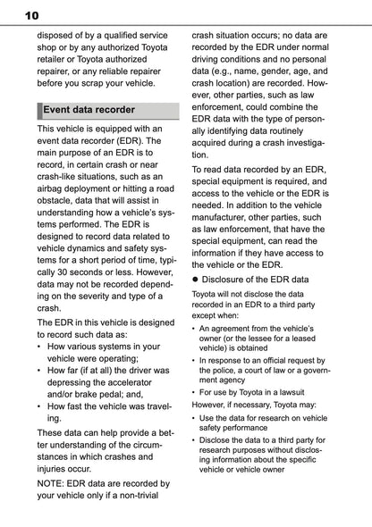 2026 Toyota Yaris Cross Hybrid Owner's Manual | English
