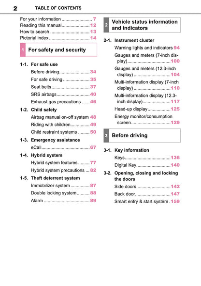 2026 Toyota Yaris Cross Hybrid Owner's Manual | English