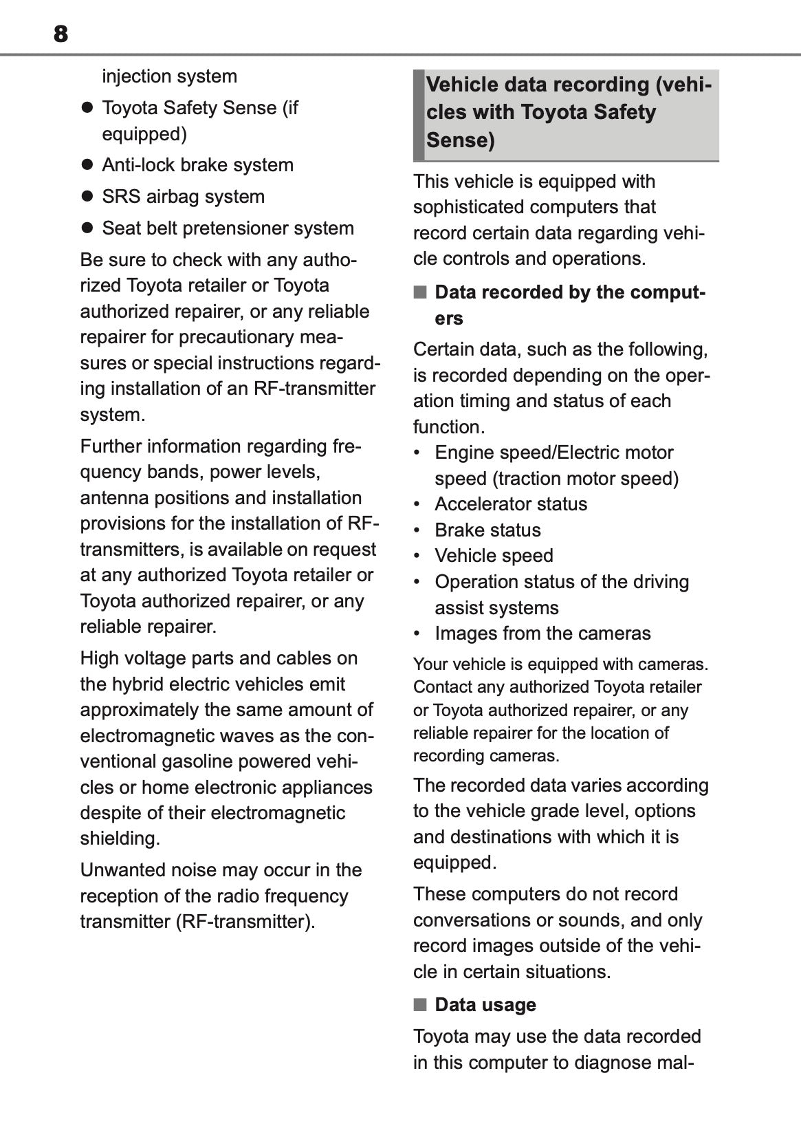 2026 Toyota Yaris Cross Hybrid Owner's Manual | English
