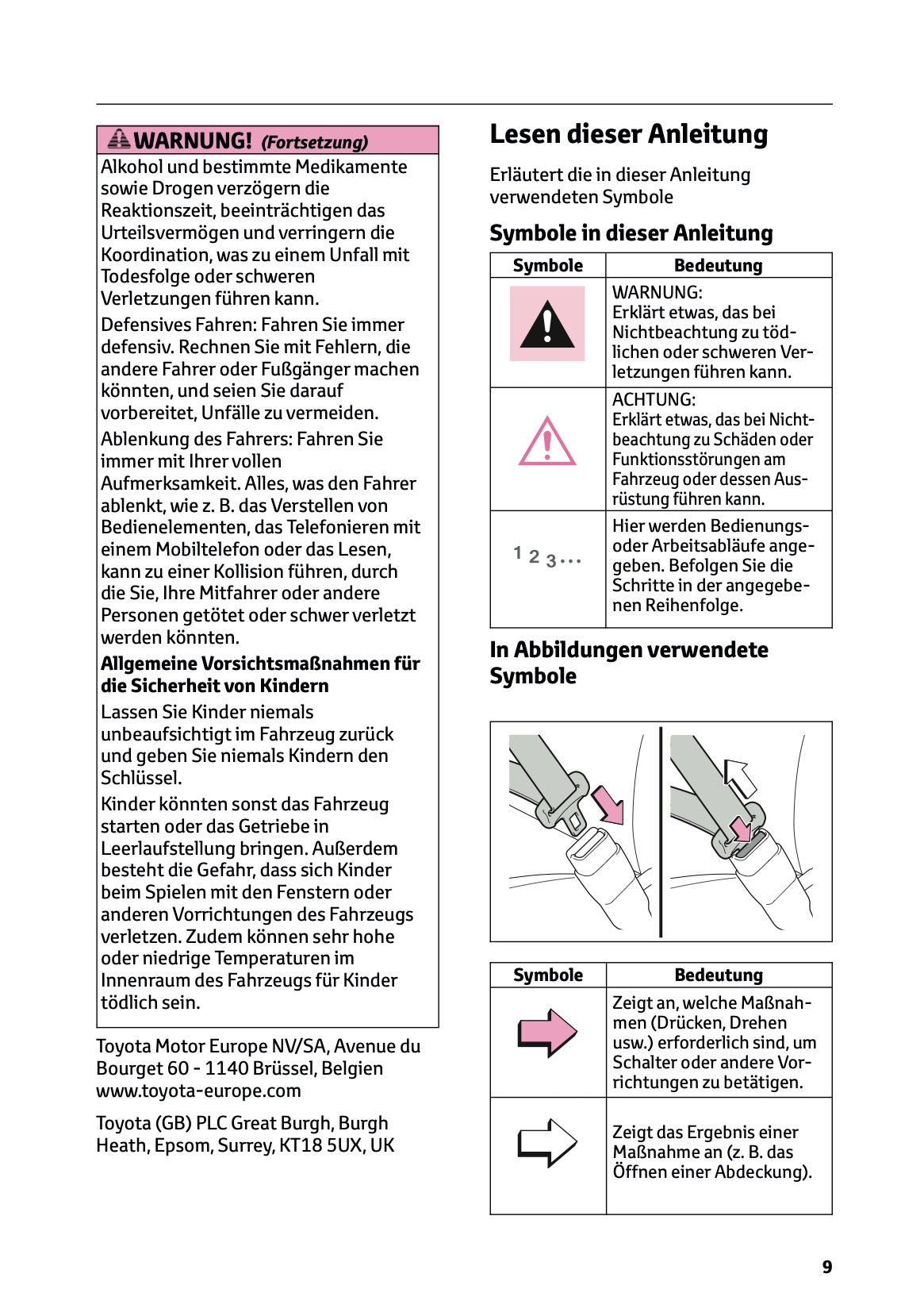 2026 Toyota Yaris Hybrid Owner's Manual | German