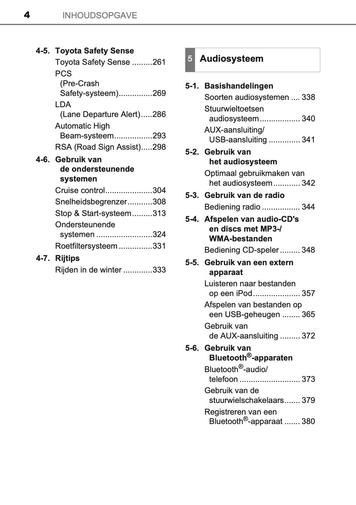 2017-2018 Toyota Yaris Owner's Manual | Dutch