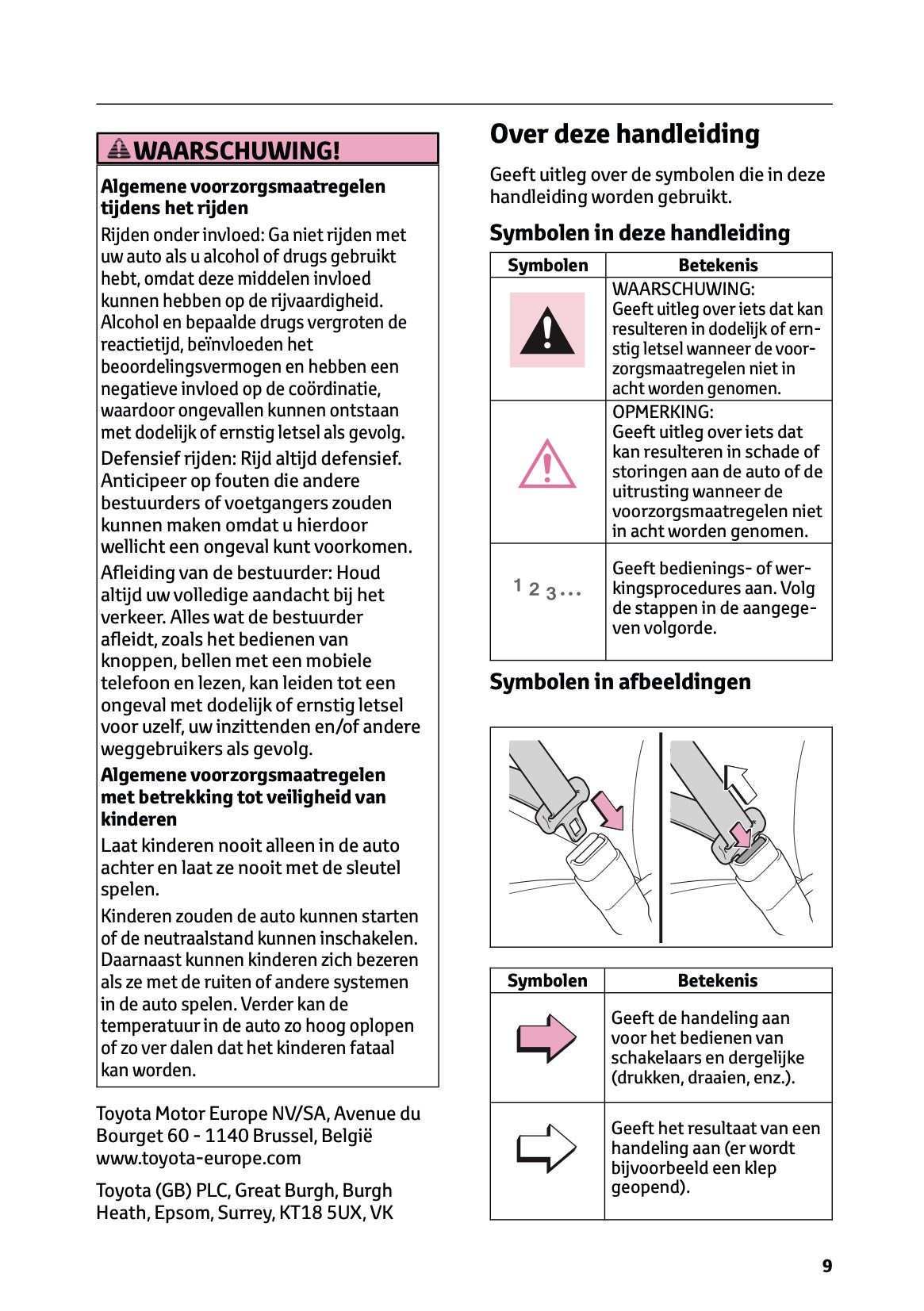 2026 Toyota Yaris Cross Hybrid Owner's Manual | Dutch