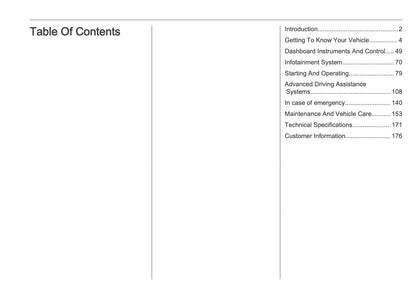 2025-2026 Vauxhall Mokka Owner's Manual | English