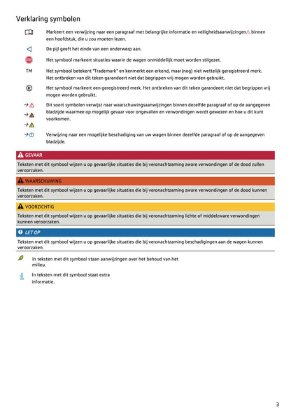 2020-2021 Volkswagen Polo Owner's Manual | Dutch