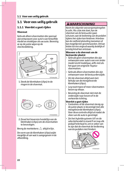 2022-2023 Toyota C-HR Hybrid Owner's Manual | Dutch