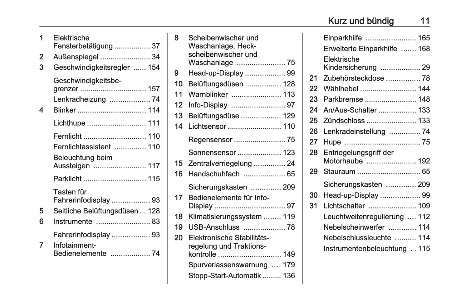 2020-2022 Opel Crossland Owner's Manual | German