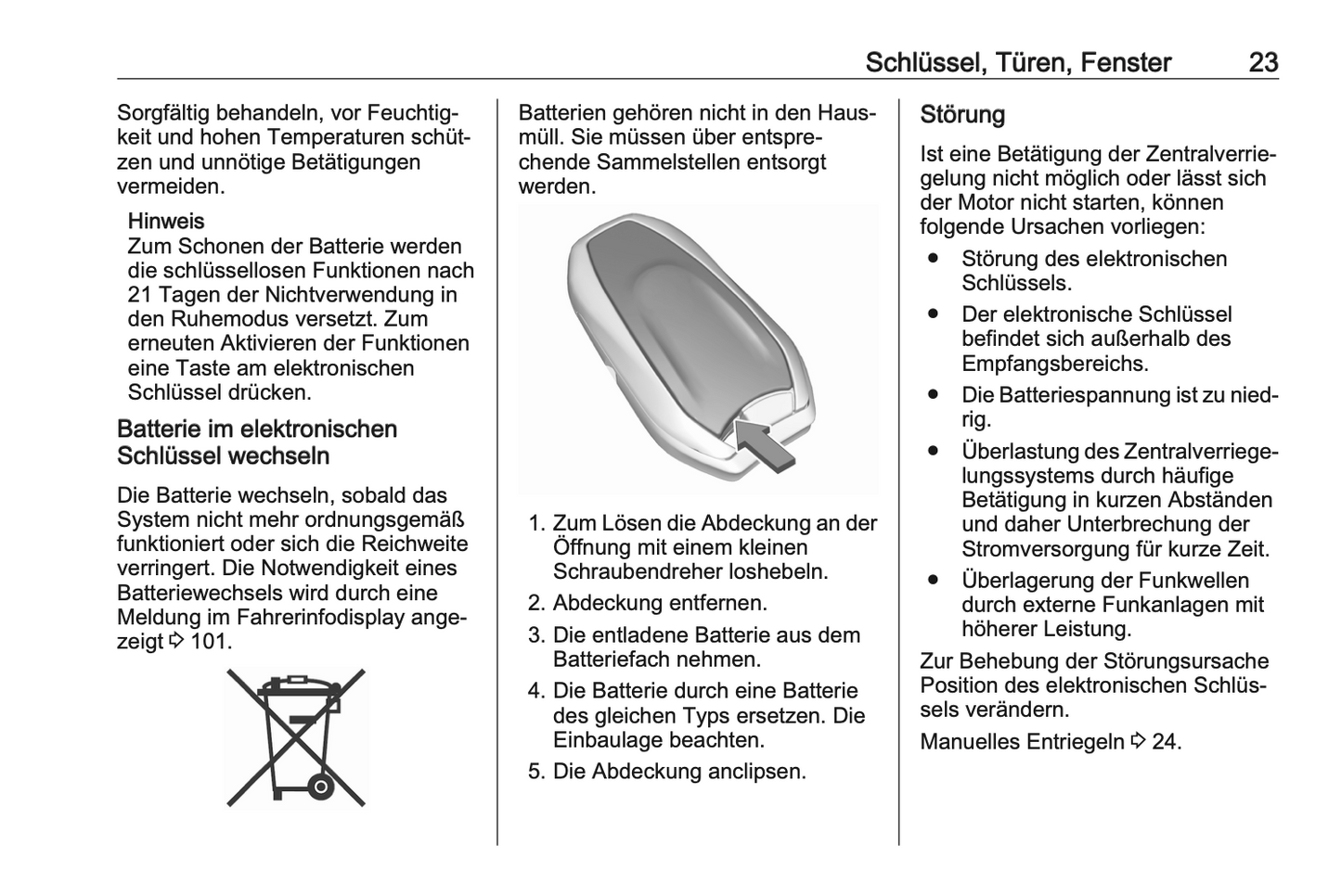 2020-2022 Opel Crossland Owner's Manual | German