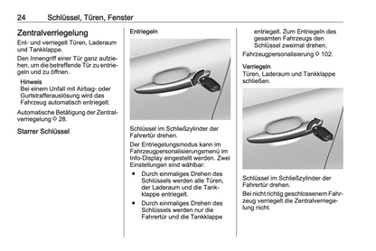 2020-2022 Opel Crossland Owner's Manual | German