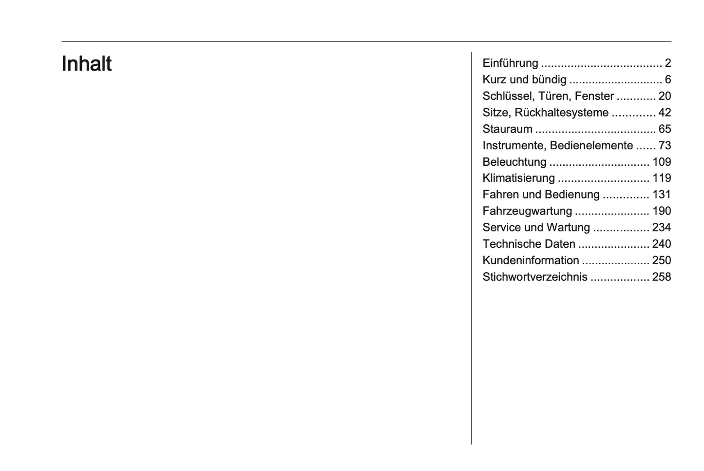 2020-2022 Opel Crossland Owner's Manual | German