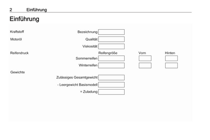 2020-2022 Opel Crossland Owner's Manual | German