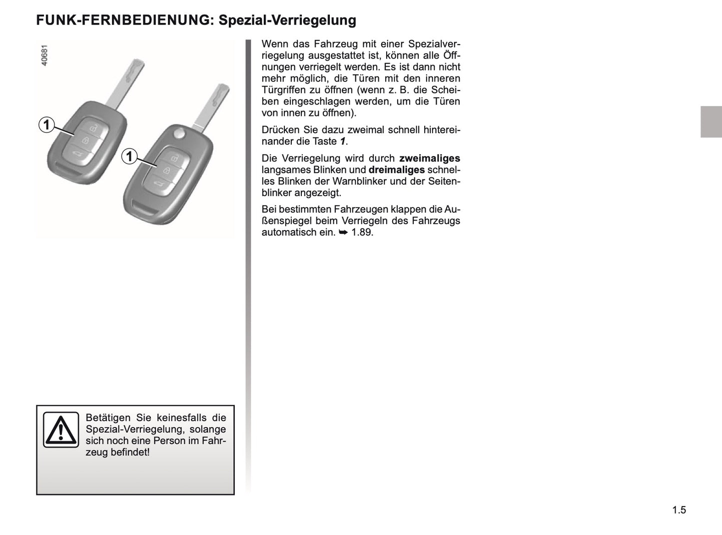 2019-2020 Renault Captur Bedienungsanleitung | Deutsch