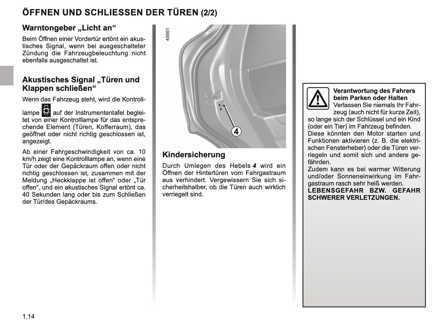 2019-2020 Renault Captur Bedienungsanleitung | Deutsch