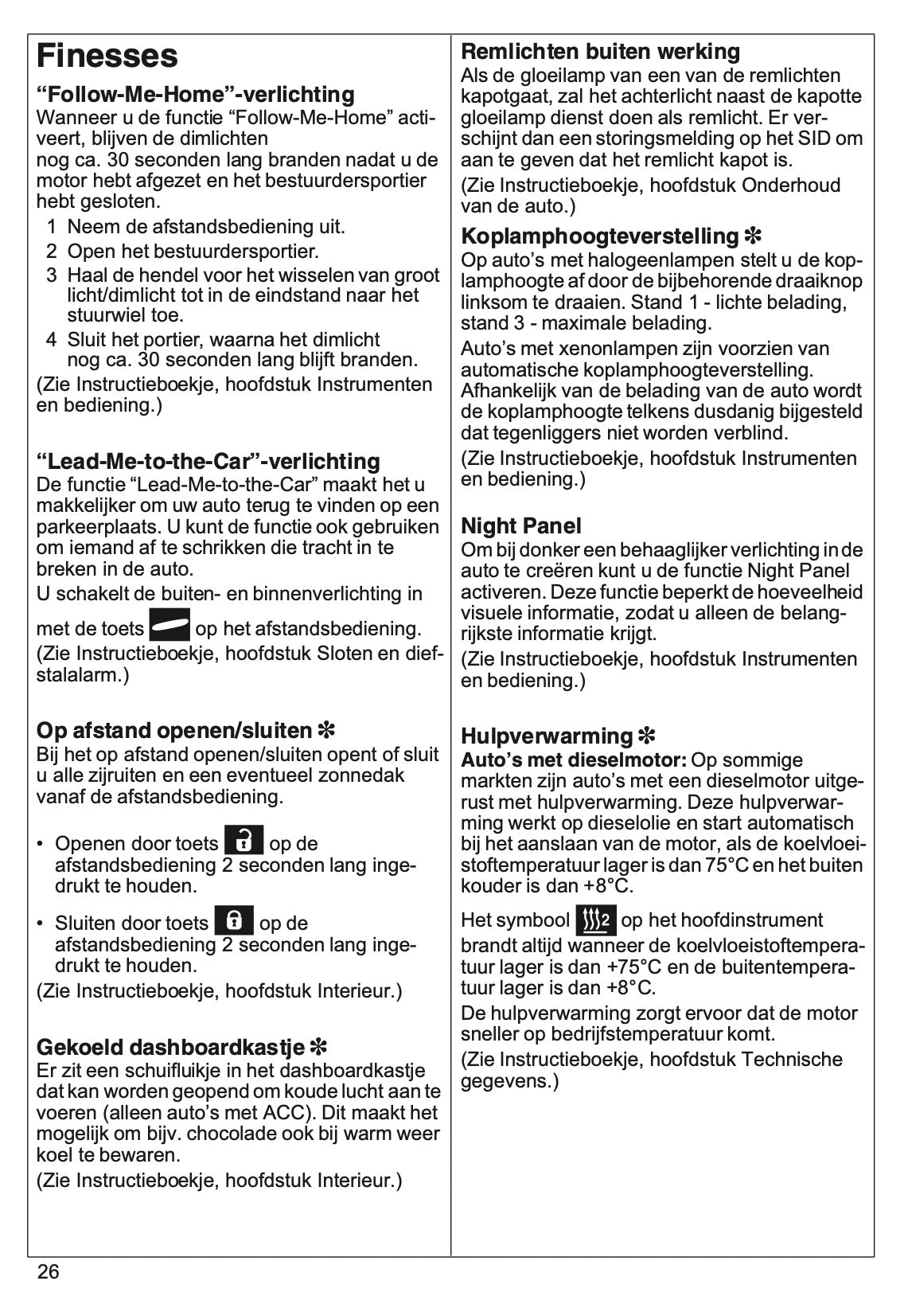 2007 Saab 9-3 Quick Start | Dutch