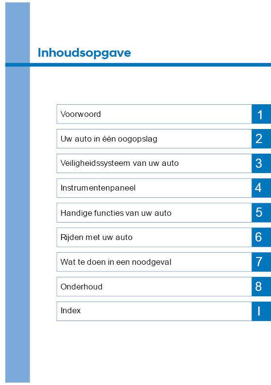 2020 Hyundai i10 Owner's Manual | Dutch