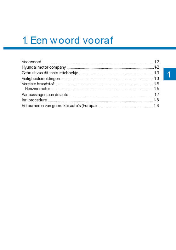 2020 Hyundai i10 Owner's Manual | Dutch