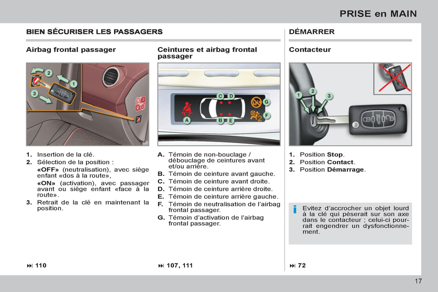 2011-2013 Peugeot 308 cc Owner's Manual | French