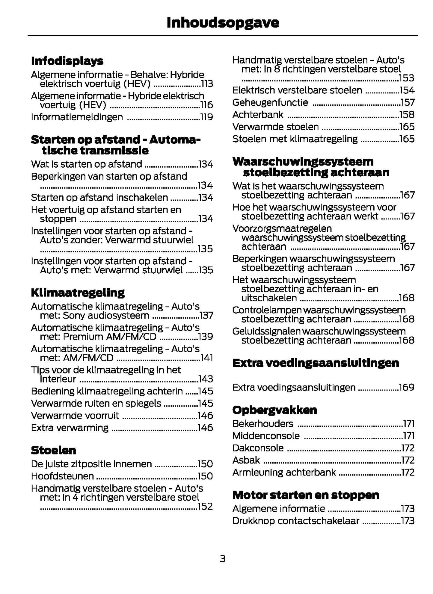 2021-2024 Ford Galaxy/S-Max Owner's Manual | Dutch