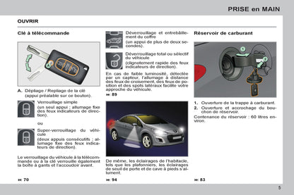 2011-2013 Peugeot 308 cc Owner's Manual | French