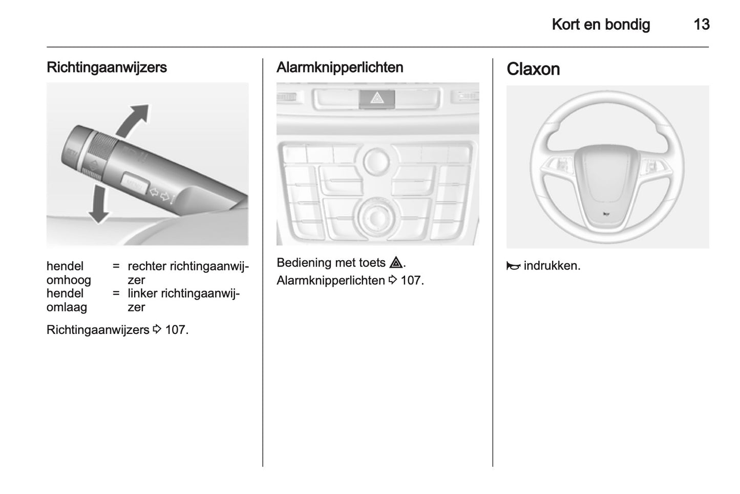 2013 Opel Mokka Owner's Manual | Dutch