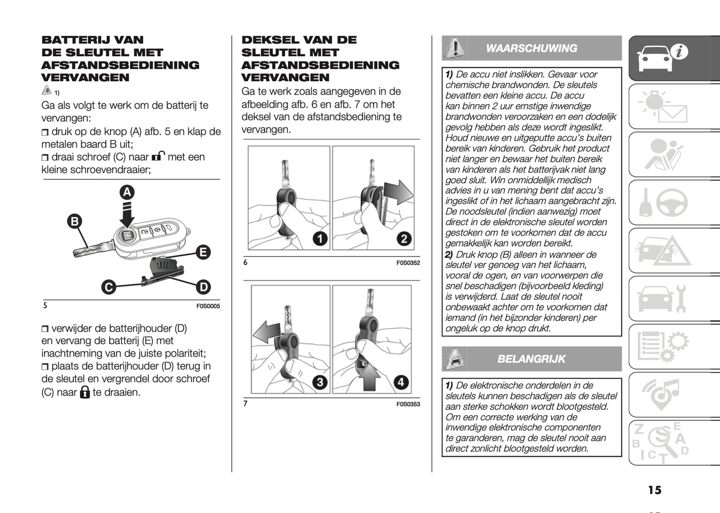 2022-2023 Fiat 500/500 Hybrid/500C/500C Hybrid Owner's Manual | Dutch