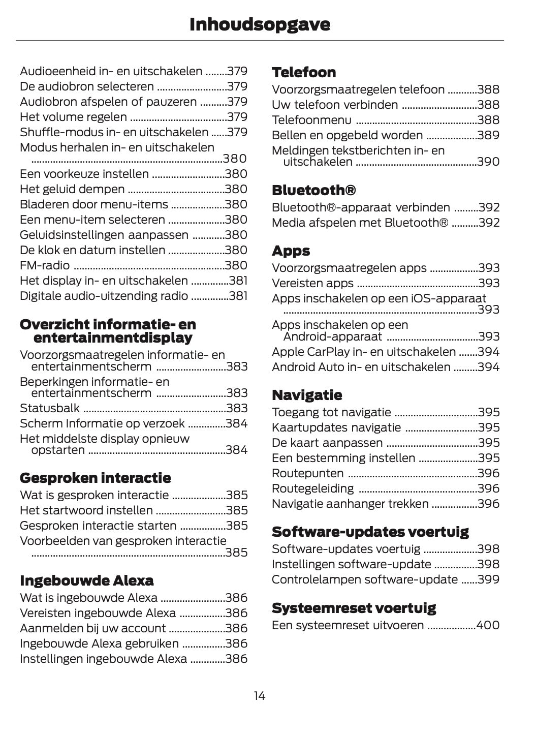 2024 Ford Puma Bedienungsanleitung | Niederländisch