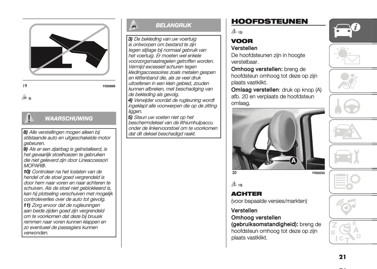 2022-2023 Fiat 500/500 Hybrid/500C/500C Hybrid Owner's Manual | Dutch