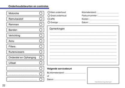 Onderhoudsboekje voor Volkswagen